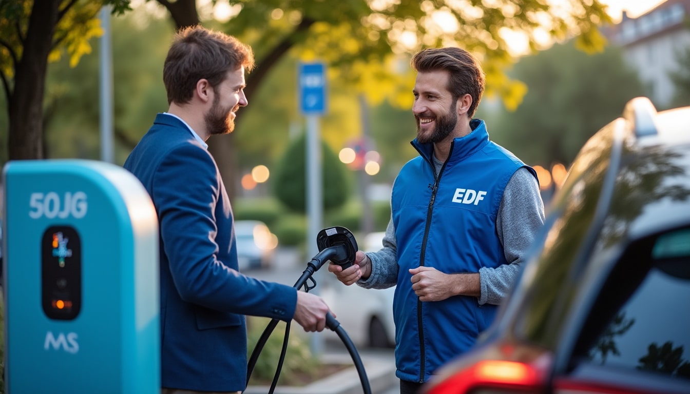 Illustration: Comment EDF s’engage dans la mobilité électrique et les bornes de recharge