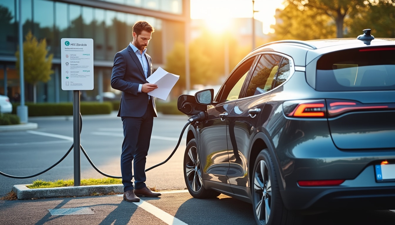 Illustration: Comprendre les obligations légales autour des bornes de recharge en entreprise