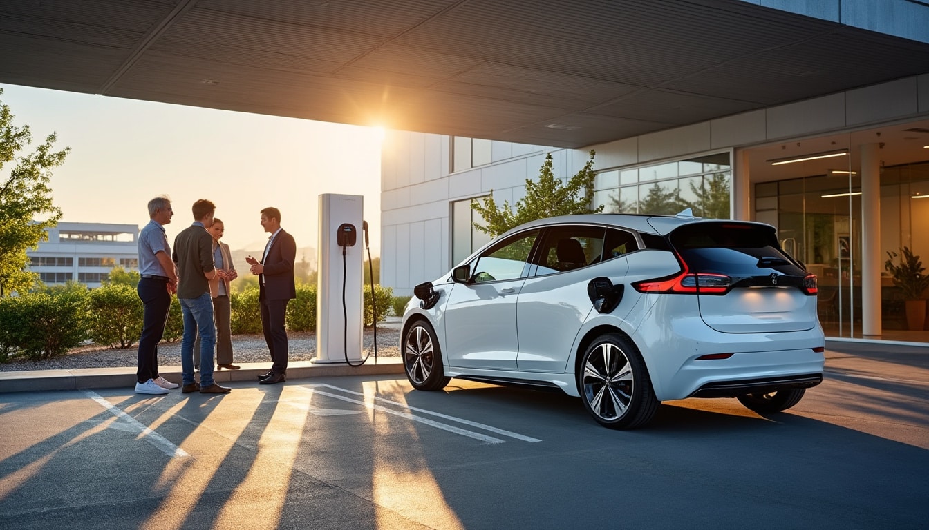 Borne de recharge voiture électrique en entreprise : guide complet