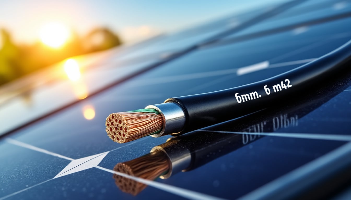 Illustration: Comprendre le câble du panneau solaire en 6 mm² : définition et caractéristiques