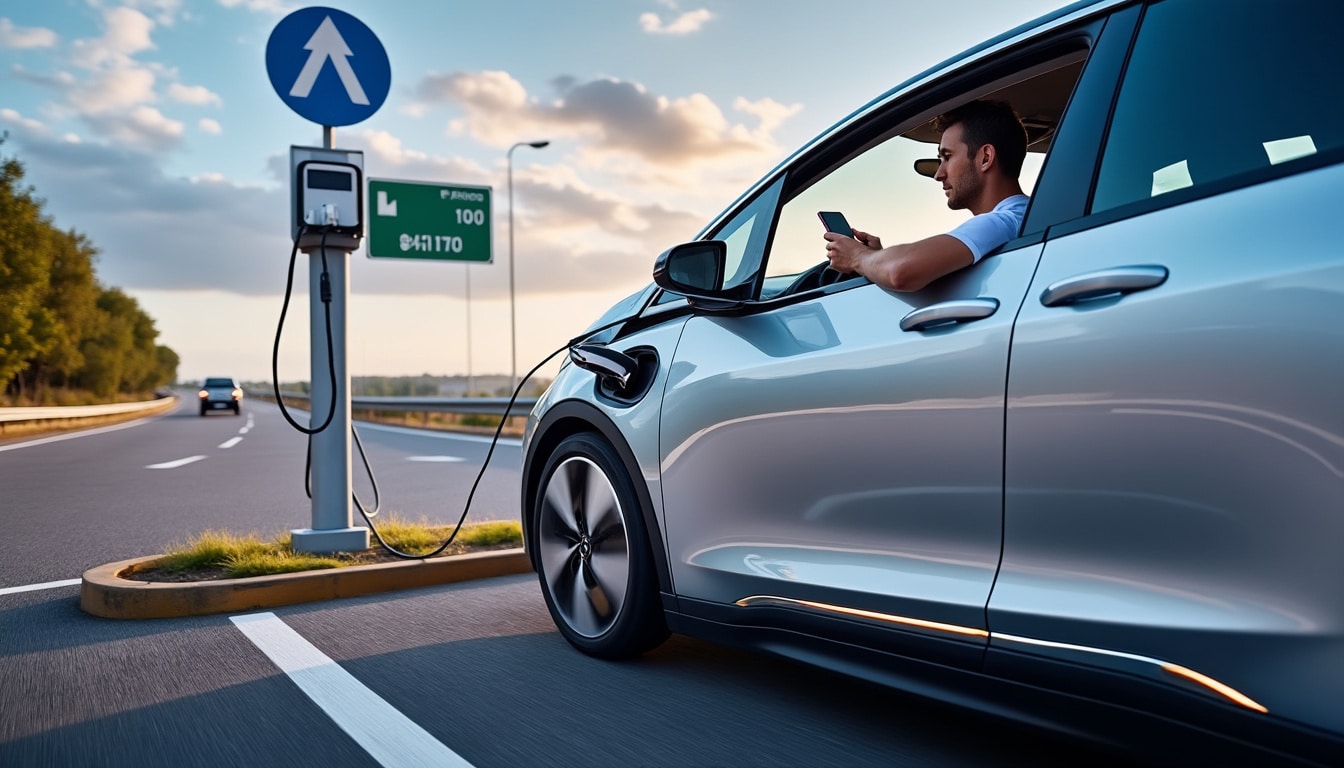 Recharge de voiture électrique sur autoroute : guide rapide et pratique