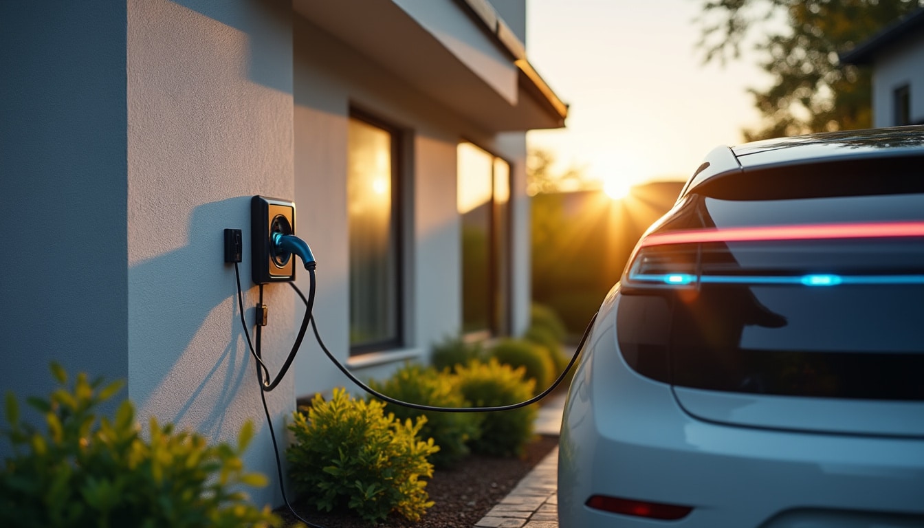 Illustration: Comprendre le fonctionnement de la recharge électrique sur une prise domestique