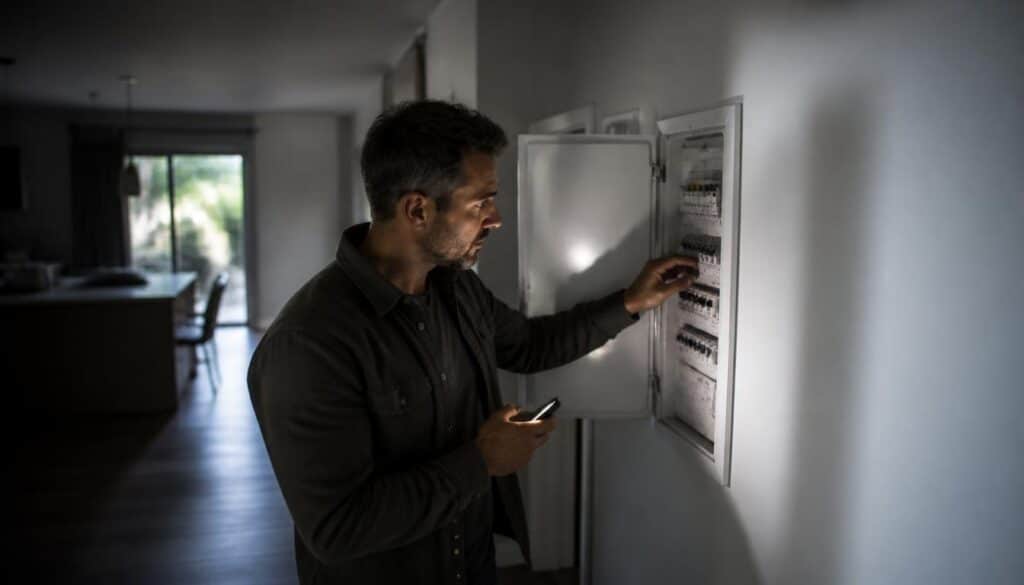 Plus d’électricité chez vous : que faire en premier ?